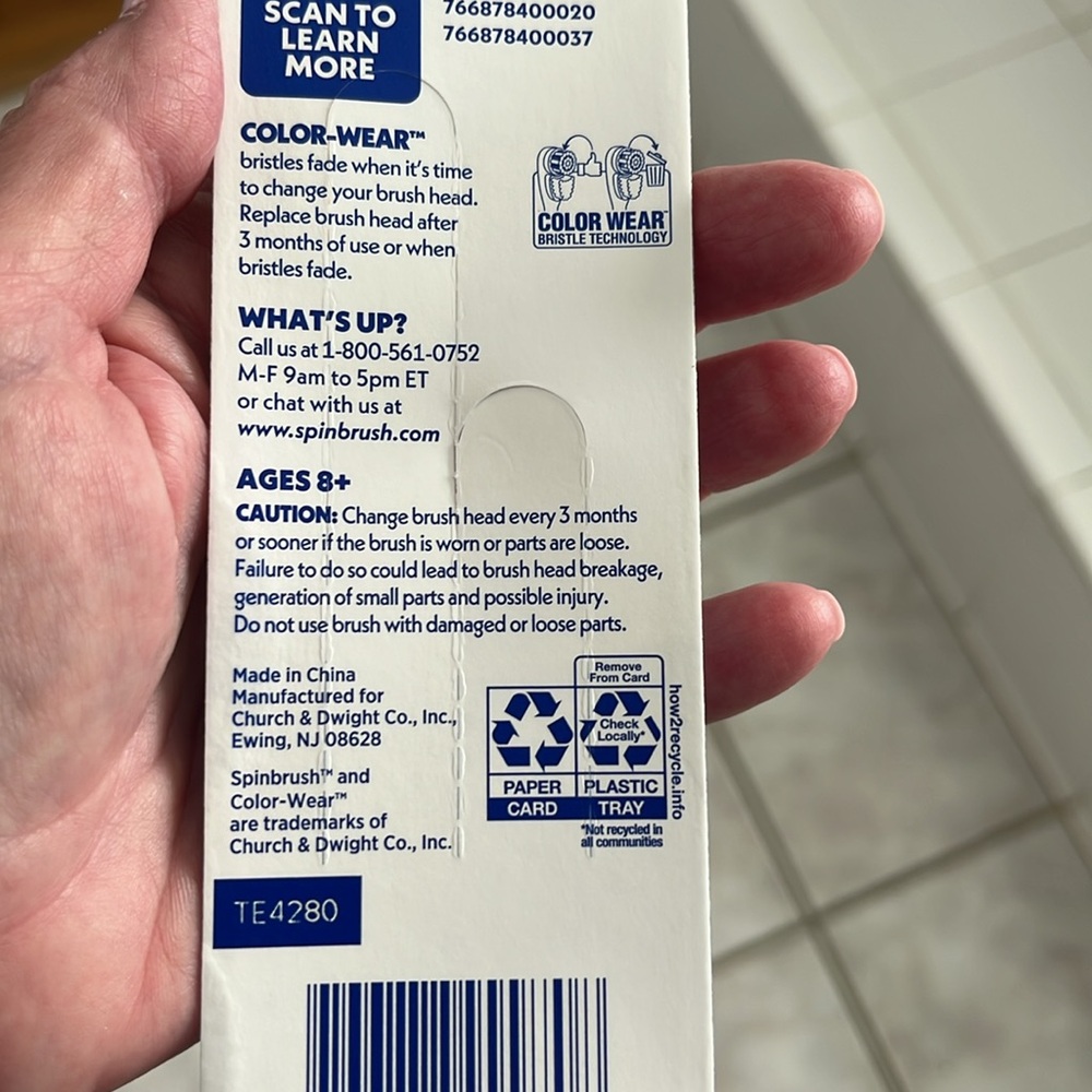 Pro Clean Replacement Brush Heads - White and Blue - Picture 3 of 3